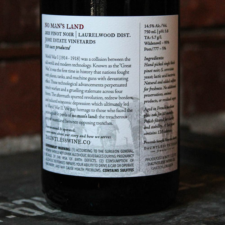 2021 Pinot Noir Wadenswil | No Man's Land | Chehalem Mts AVA
