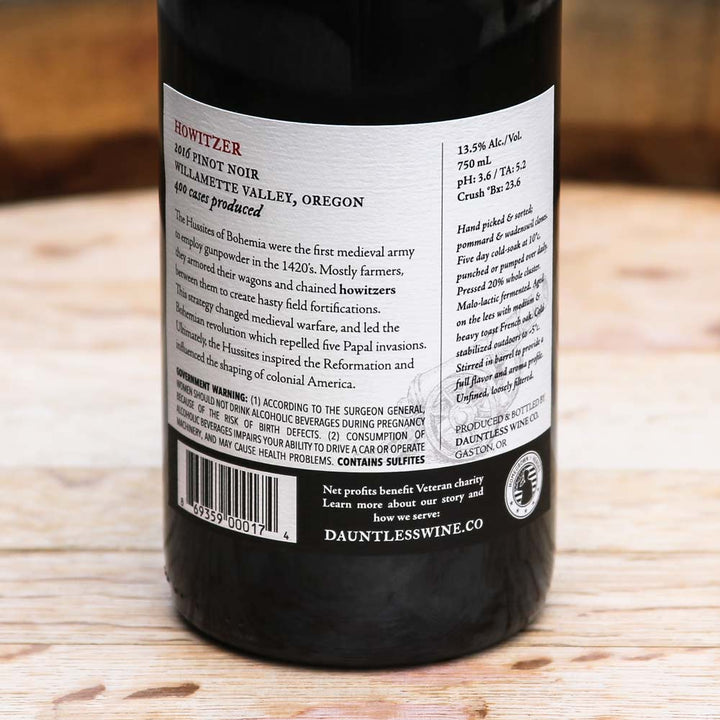 2016 Pinot Noir | Howitzer | Willamette Valley, Oregon