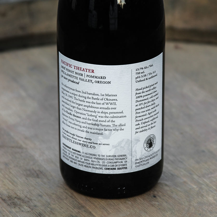 2016 Pinot Noir Pommard | Pacific Theater | Willamette Valley, Oregon