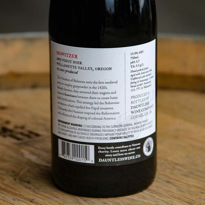 2015 Pinot Noir | Howitzer | Willamette Valley, Oregon
