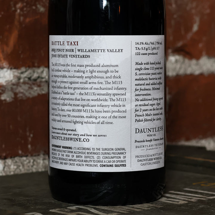 2023 Pinot Noir | Battle Taxi | Willamette Valley AVA