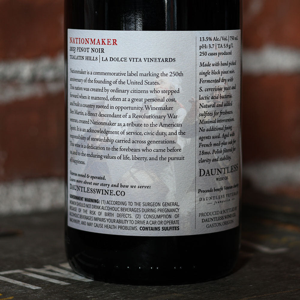2023 Pinot Noir | Nationmaker | Tualatin Hills AVA