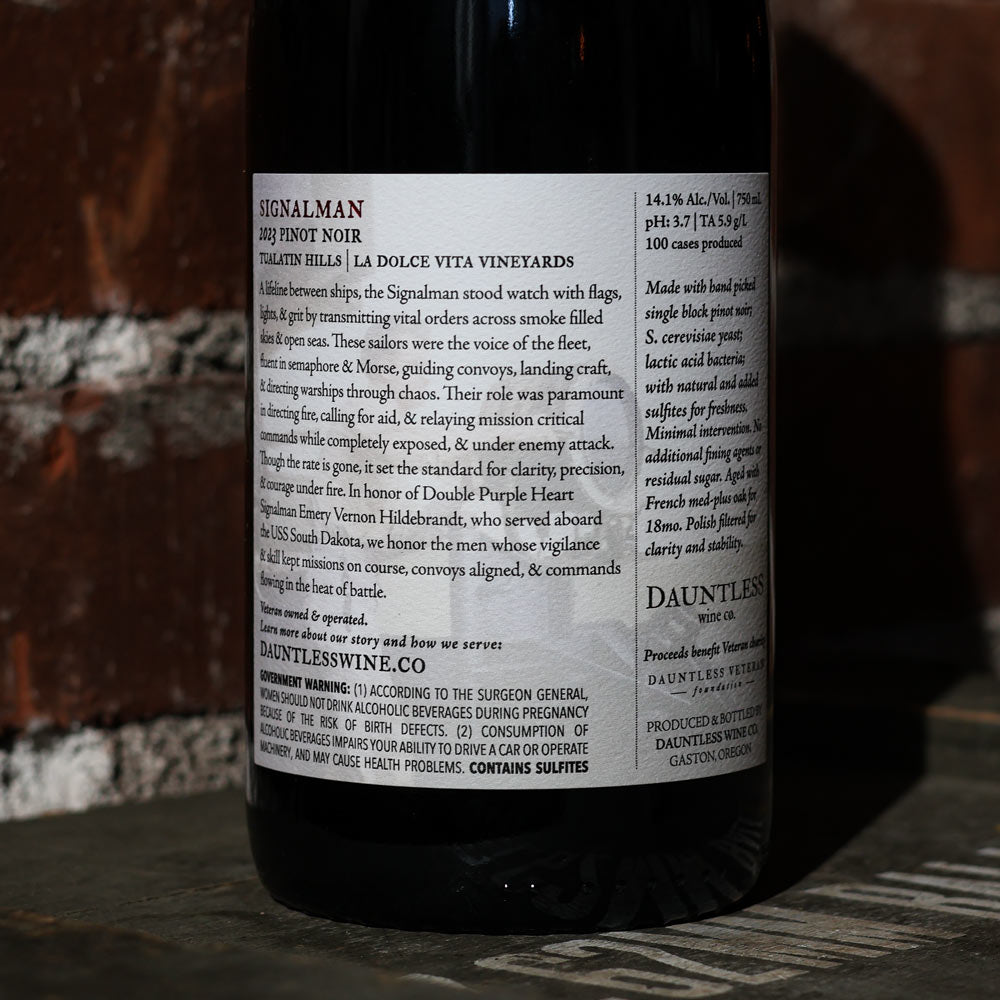 2023 Pinot Noir | Signalman | Tualatin Hills AVA