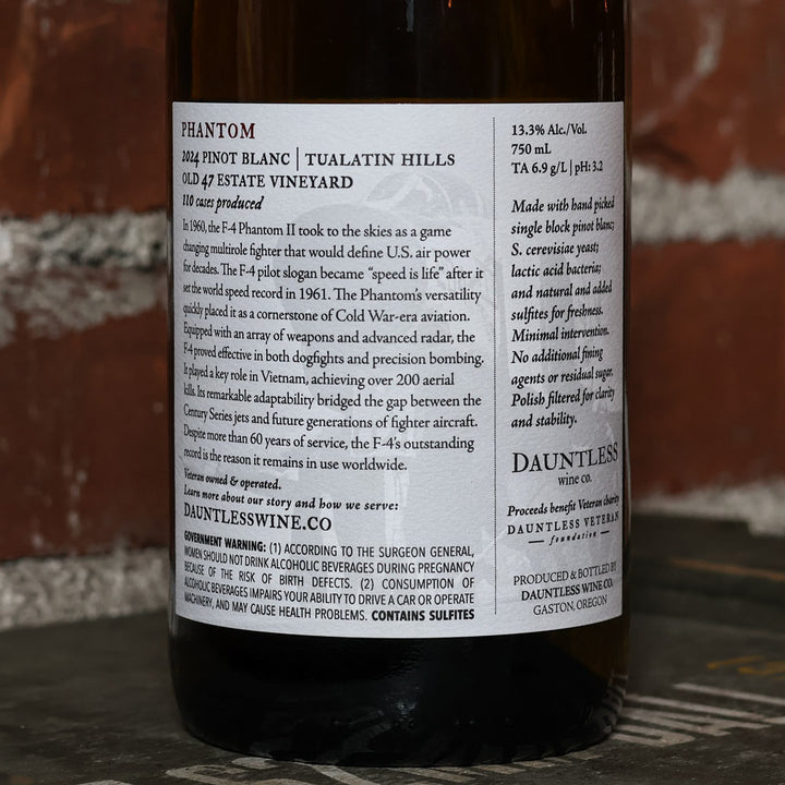2024 Pinot Blanc | Phantom | Tualatin Hills AVA