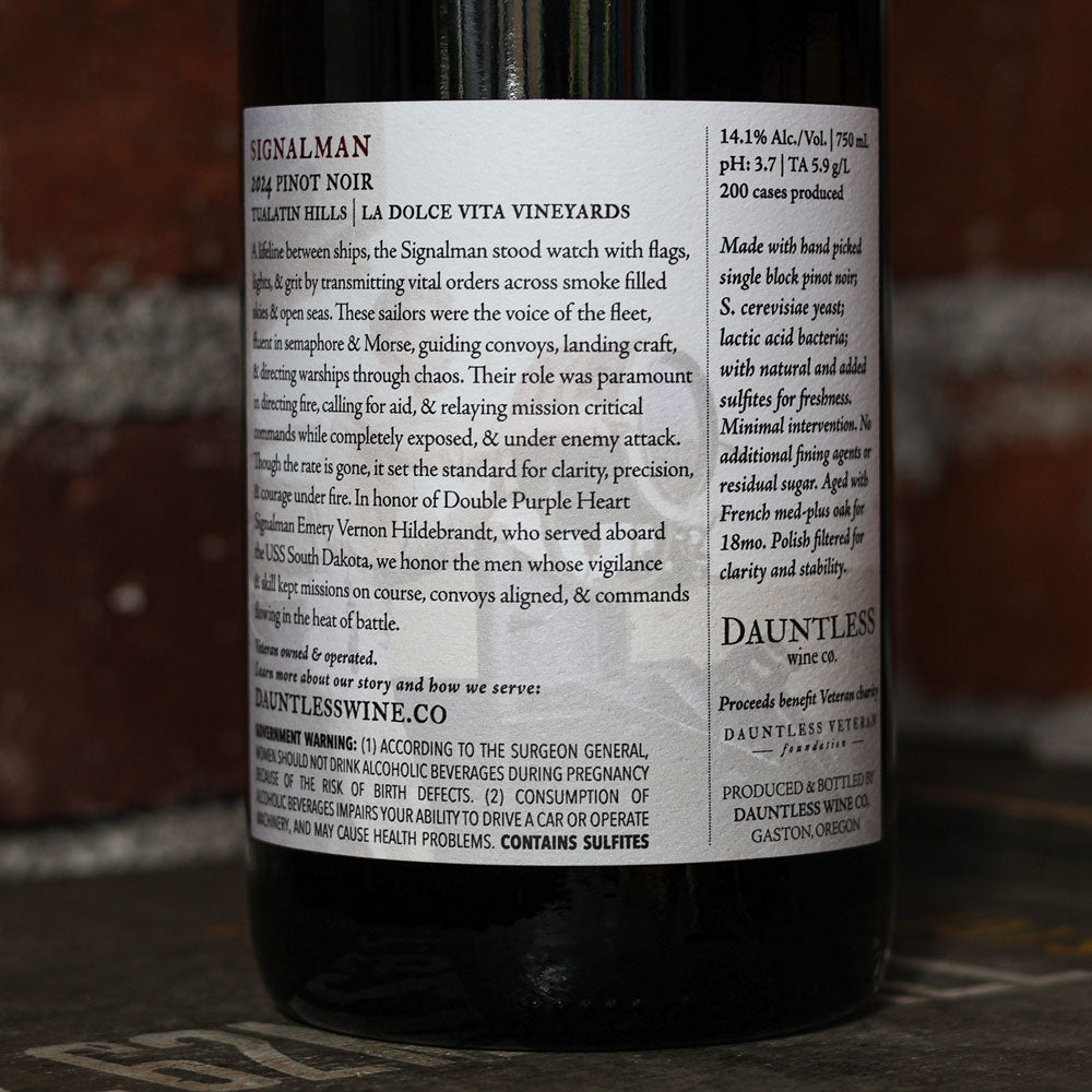 2024 Pinot Noir | Signalman | Tualatin Hills AVA