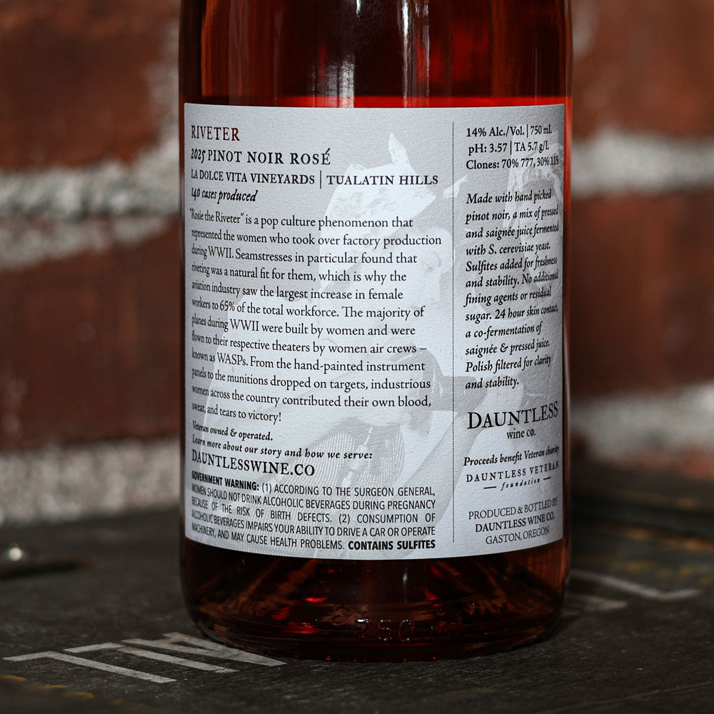 2025 Rosé Pinot Noir | RIVETER | Tualatin Hills AVA