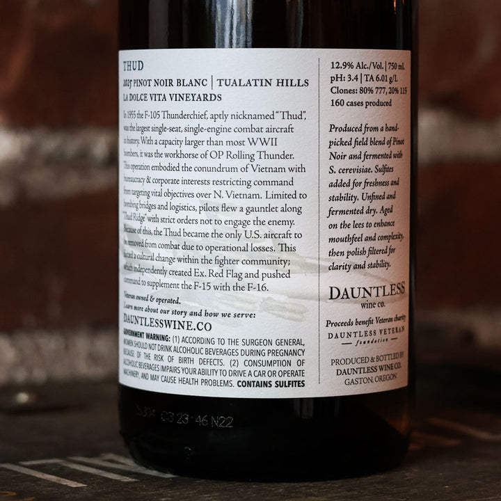 2025 Blanc De Noirs | "Thud" | Tualatin Hills AVA